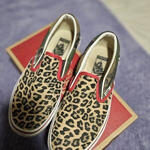 Vans Camo Leopard Slip-On Shoes